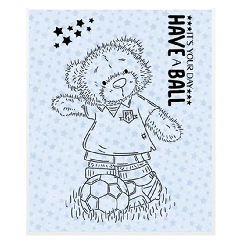 Есть шариковый медведь 3x4 дюйма прозрачные штампы для сделай сам скрапбукинг