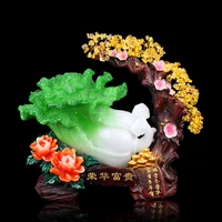 chinese lucky money chinese cabbage resin statue home office living room christmas decorations housewarming birthday present
