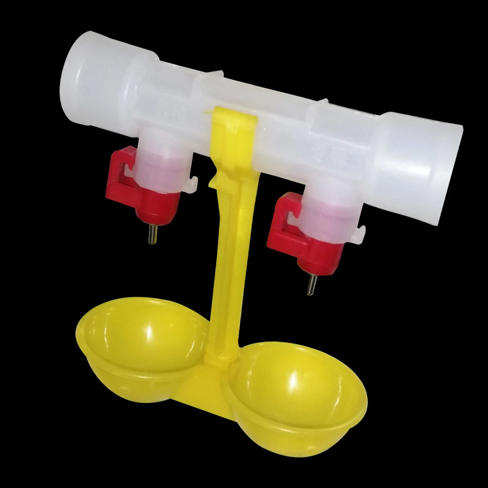 КАПЕЛЬНАЯ поилка для кур двойная подвесные чашки с 25 мм метром 5 шт. цыплят