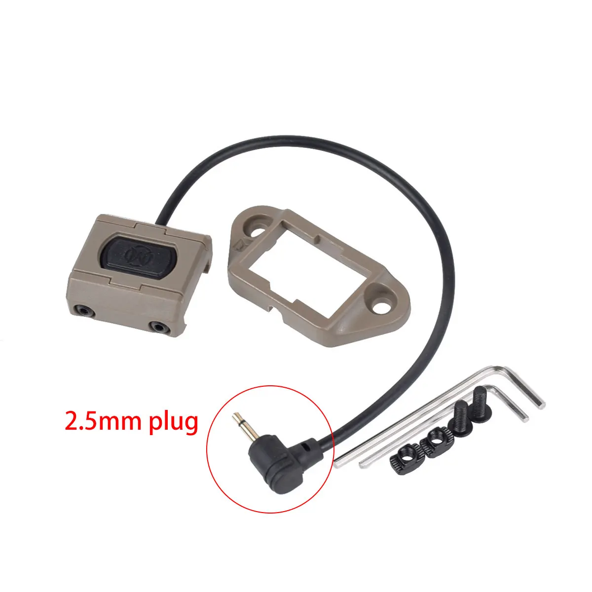 Tactical ModButton Pressure Remote Switch Mlok Keymod 20mm Rail For DBAL-A2 PEQ15 M300 M600 Airsoft Gun Weaponlight Swicth | Спорт и