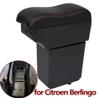 Подлокотник для Citroen Berlingo, автомобильный подлокотник Peugeot partner, оригинальная ручная коробка, двухслойная заряжаемая коробка