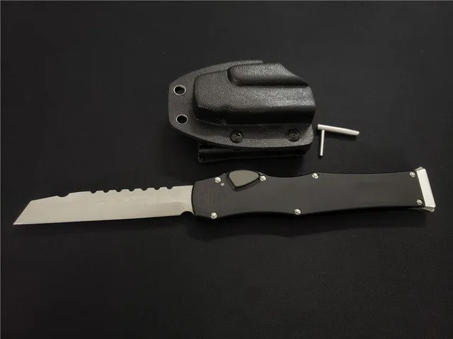 МИКЕР Нож для активного отдыха и охоты с лезвием D2, алюминиевой рукояткой, рыболовным инструментом, походным выживанием, тактическим EDC и кухонными приборами.