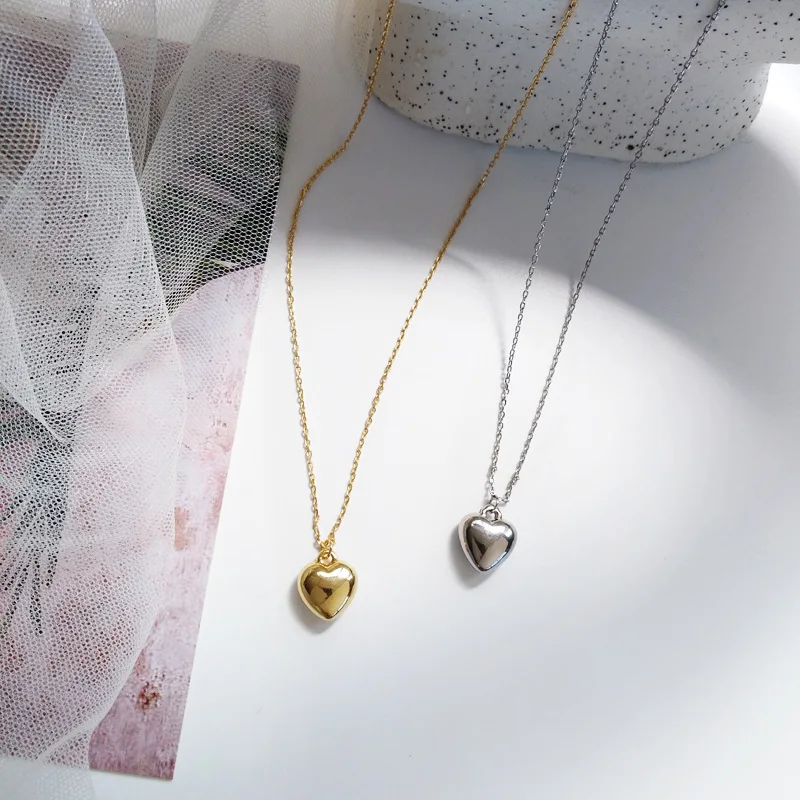Романтическое ожерелье с подвеской в форме маленького сердца для женщин и