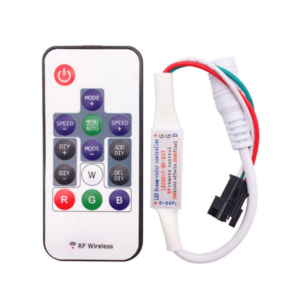 WS2812B WS2811 RGB СВЕТОДИОДНЫЕ пиксели Conroller 14Key RF-DIY беспроводной пульт дистанционного