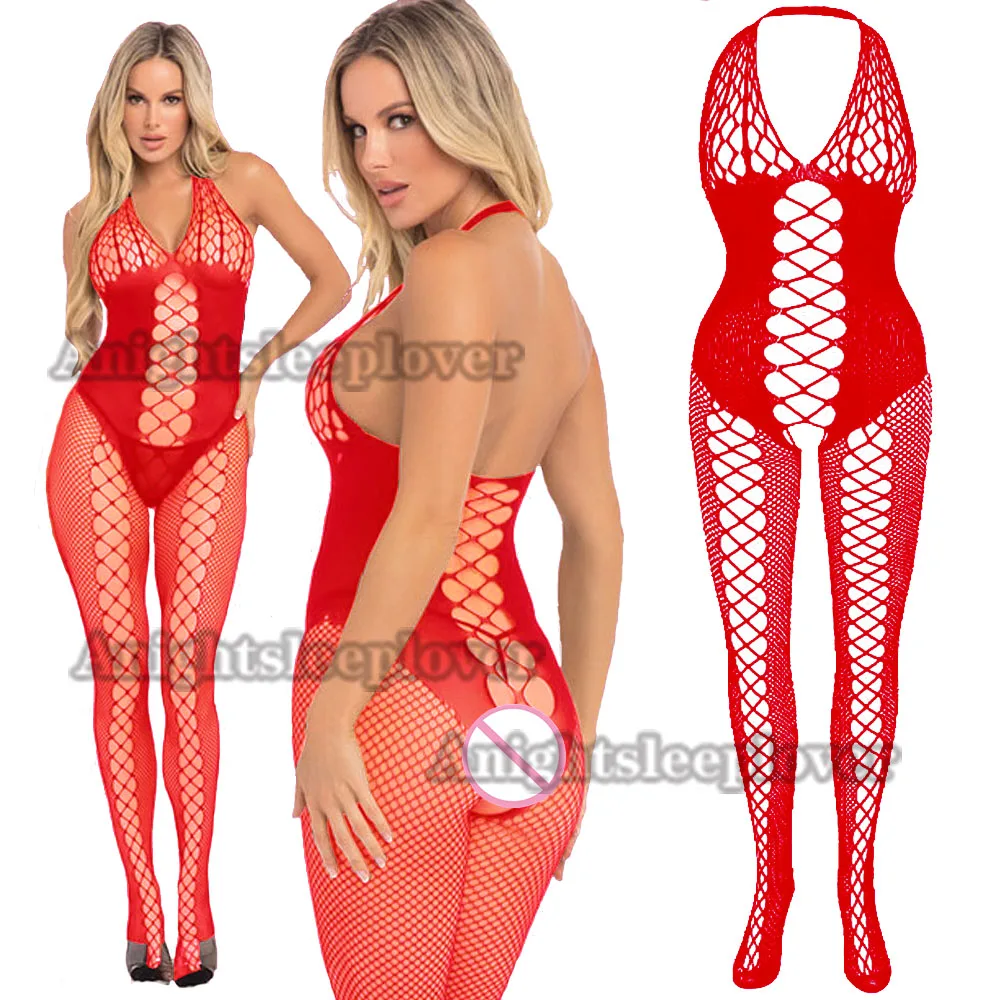 Красное порно сексуальное нижнее белье боди чулки горячее экзотическое