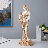 home decor wealth goddess european home decoration beauty ornament crafts character figurines for interior sculptures statues