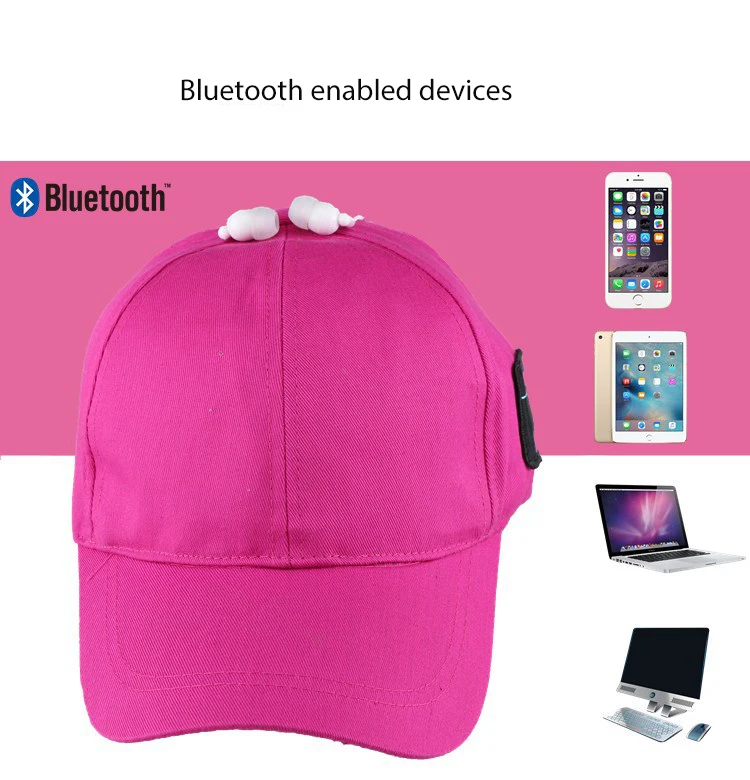 Bluetooth Крышка, HD стерео Bluetooth 4,2 Беспроводная шапка с bluetooth-наушниками Беспроводная бейсболка музыкальная Кепка Встроенный микрофон