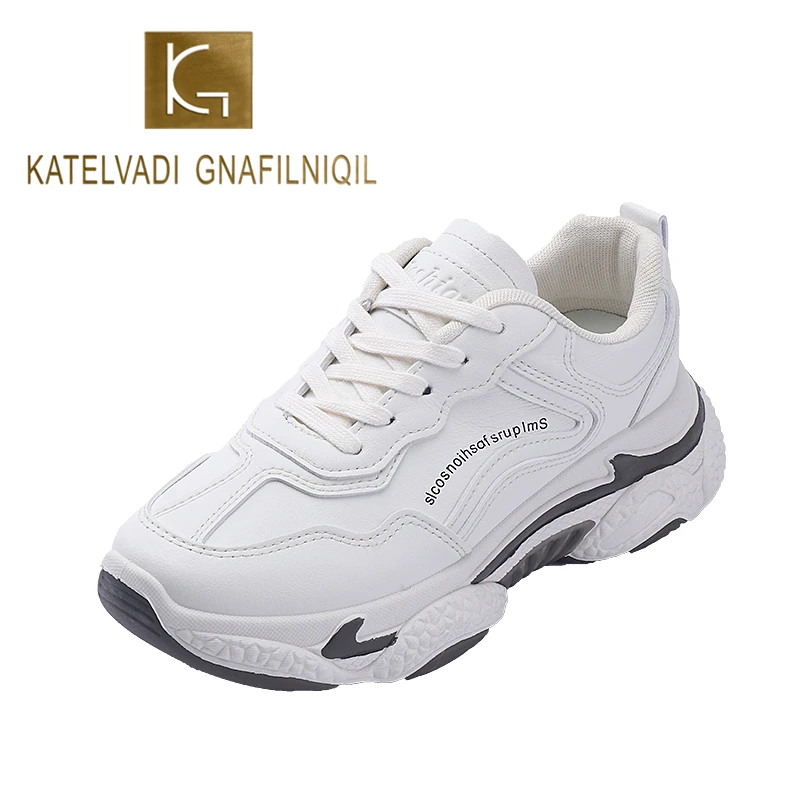 KATELVADI/женские летние кроссовки на толстой подошве Модные женские шнуровке Basket Femme