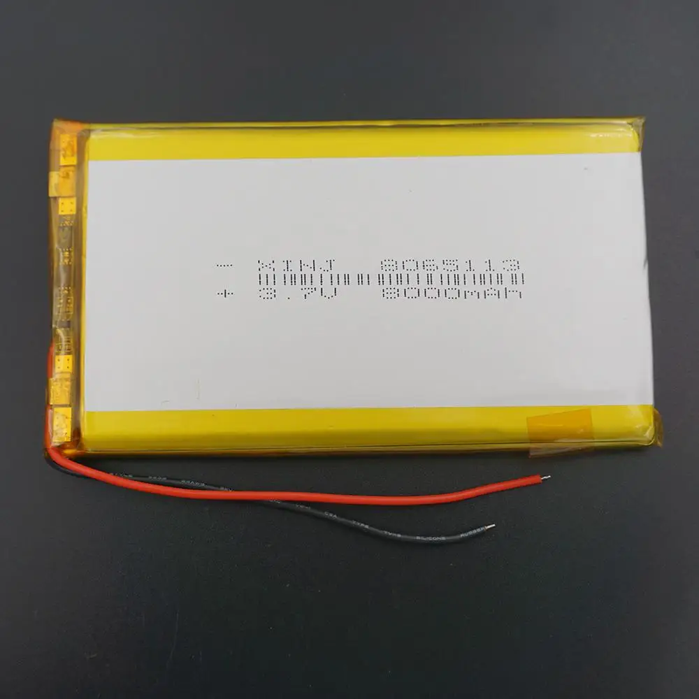 XINJ 3,7 V 8000 mAh литий-полимерный аккумулятор литий-полимерный элемент 8065113 для телефона IPod c GPS PAD портативный Банк питания планшет ПК IPTV