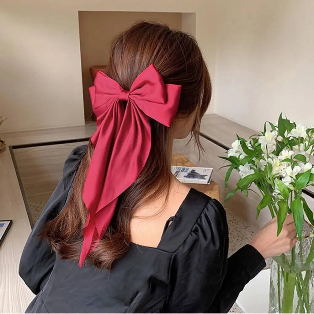

Bow Hairpin Hair Barrette Hair Decor Comfortable Lightweight Bow Hair Ribbon Bow Ribbon Hairpin Practical