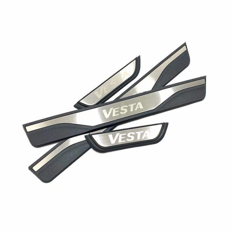 Накладка для Lada Vesta SW Cross 2015 2018 2019 накладка из нержавеющей стали порога защита