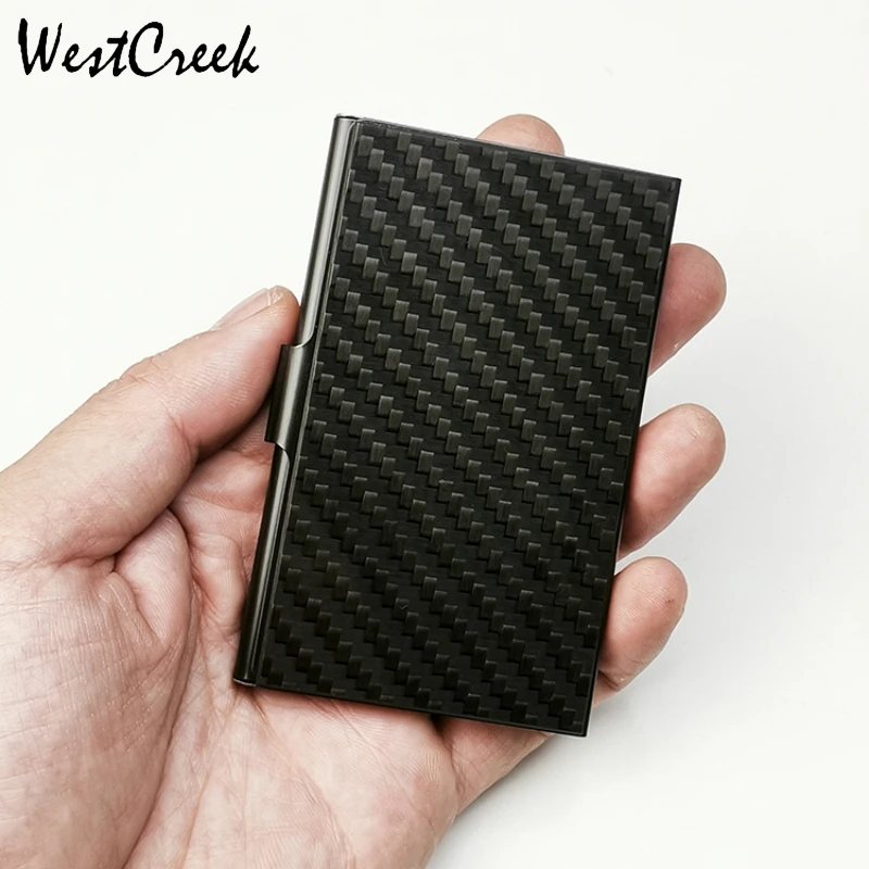 WESTCREEK из натурального углеродного волокна тонкий Бизнес держатель для карт