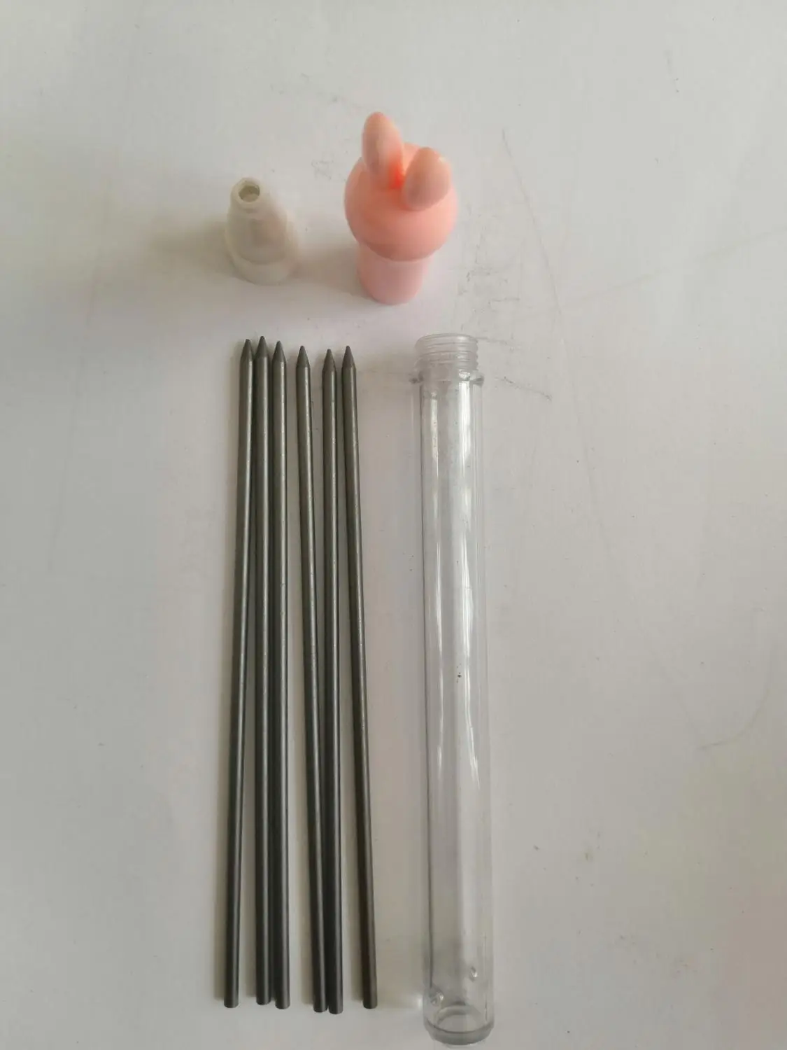 6Pcs Refill Пресс тип механический карандаш с точилкой 2 мм Заправка для рисования ребенок ученик канцелярский школьный офисный письма принадлежности - Цвет: 6Pcs Refill