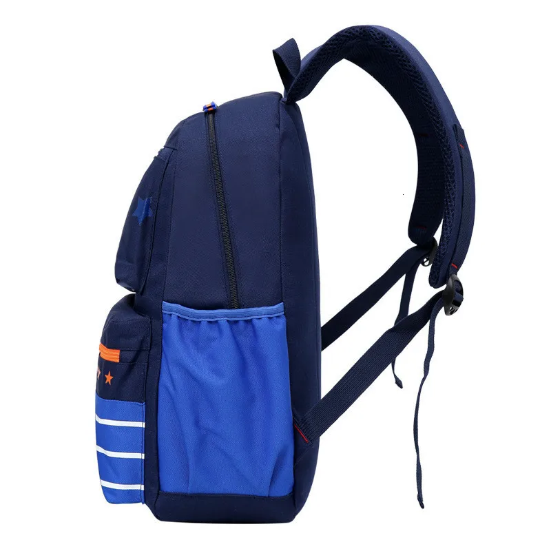 Детские школьные сумки в полоску для мальчиков и девочек модные ультралегкие