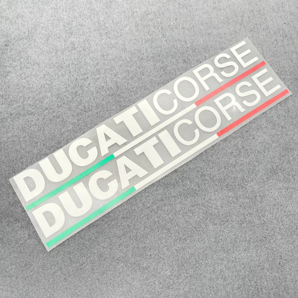 

Multi Color Motorcycle Vinyl Reflective Sticker Ducati 848 1199 1098 S 959 Logo Body Pedal Side Panel Italian Flag DUCATI CORSE
