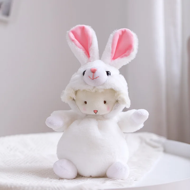 

Children's Plush Lamb Doll Cute Plush Toy Transformed Into Lamb Plush Doll Gift Display Decoration Stuffed doll Become a doll