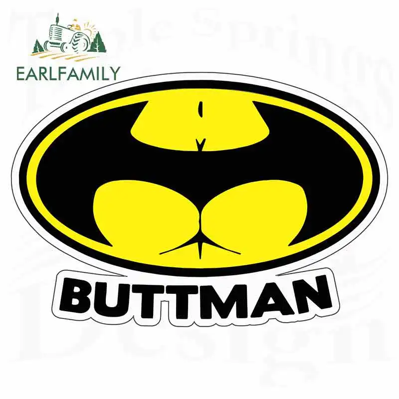 EARLFAMILY 13 см x наклейки и Переводные картинки на автомобиль Buttman Виниловая наклейка