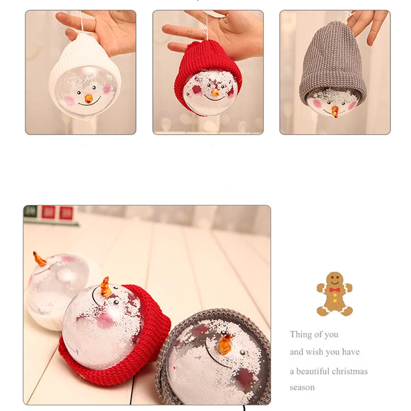 Новые украшения зернистый Снеговик шар креативная кукла кулон Рождественская