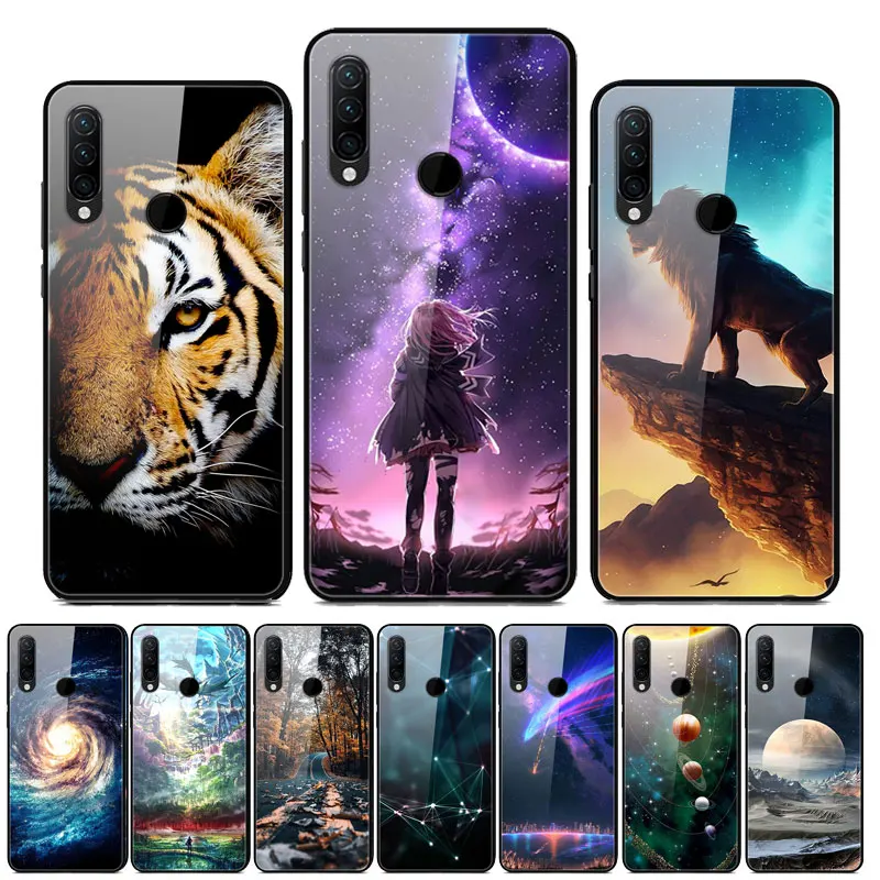 Для lenovo K10 Note чехол с милым рисунком стекло твердая задняя крышка для телефона K 10