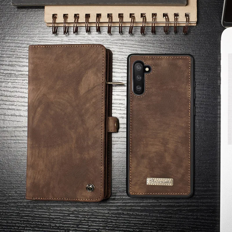 Для samsung S8 S9 S10 Plus Note 10 8 9 многофункциональный кошелек на молнии из натуральной кожи чехол для Galaxy Note10 Note10+ A40 A50 A70
