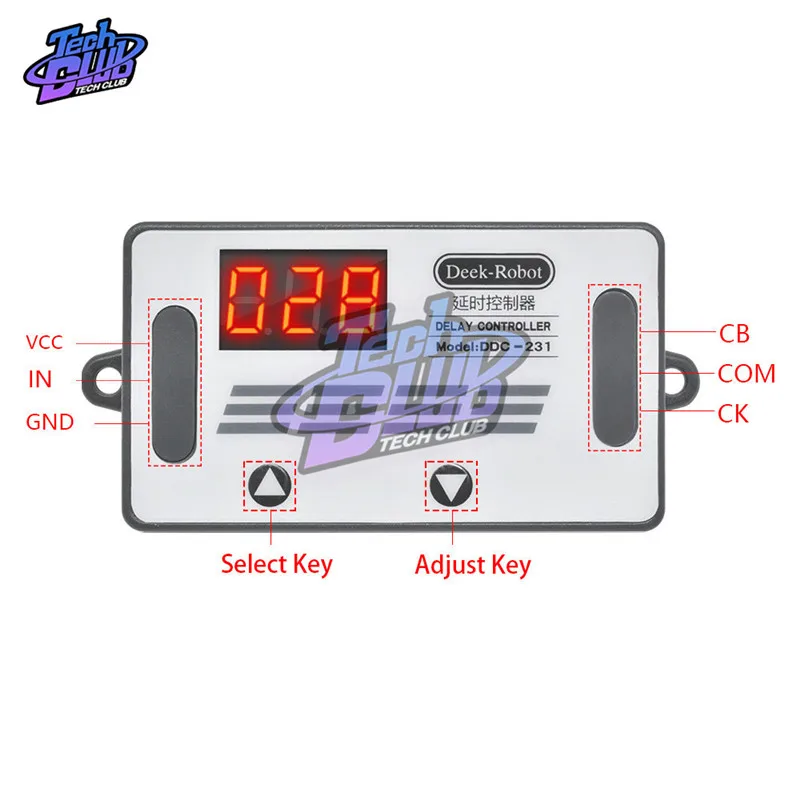 Модуль реле времени с цифровым дисплеем задержкой преобразователь цикла защита