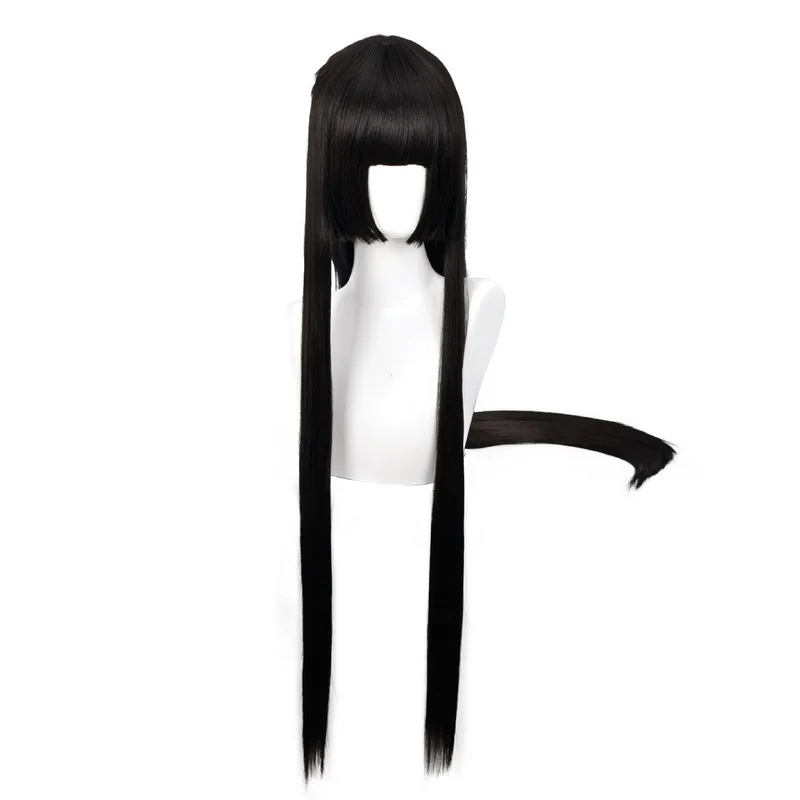 100 см аниме Jabami Yumeko прямые черные Косплэй парик из синтетических волос Хеллоуин