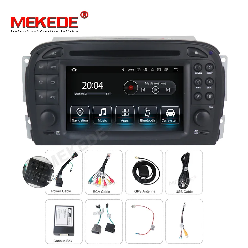 Mekede android 9 0 Автомобильный GPS навигатор автомобильное радио DVD плеер головное