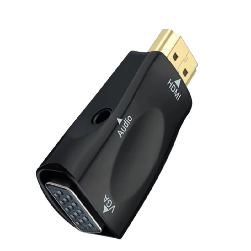 HDMI к VGA адаптер аудио кабели конвертер мужчин и женщин HD 1080P для ПК ноутбука ТВ