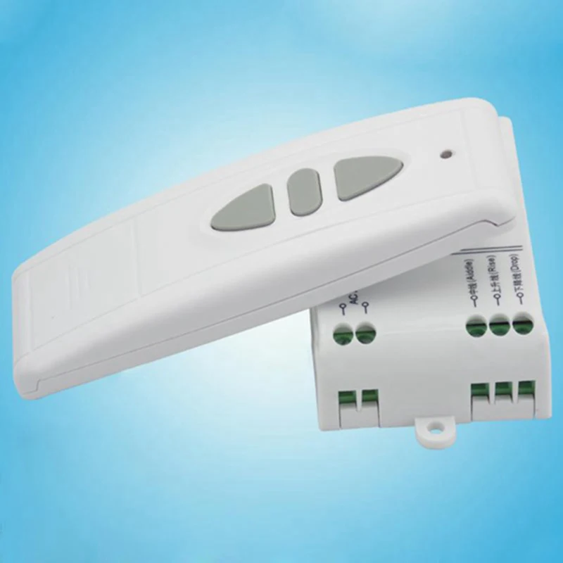 JW-T02 AC 220V Motor Wireless Remote Control Switch UP Down Stop Tubular Controller Forward Reverse TX RX Latched | Обустройство дома
