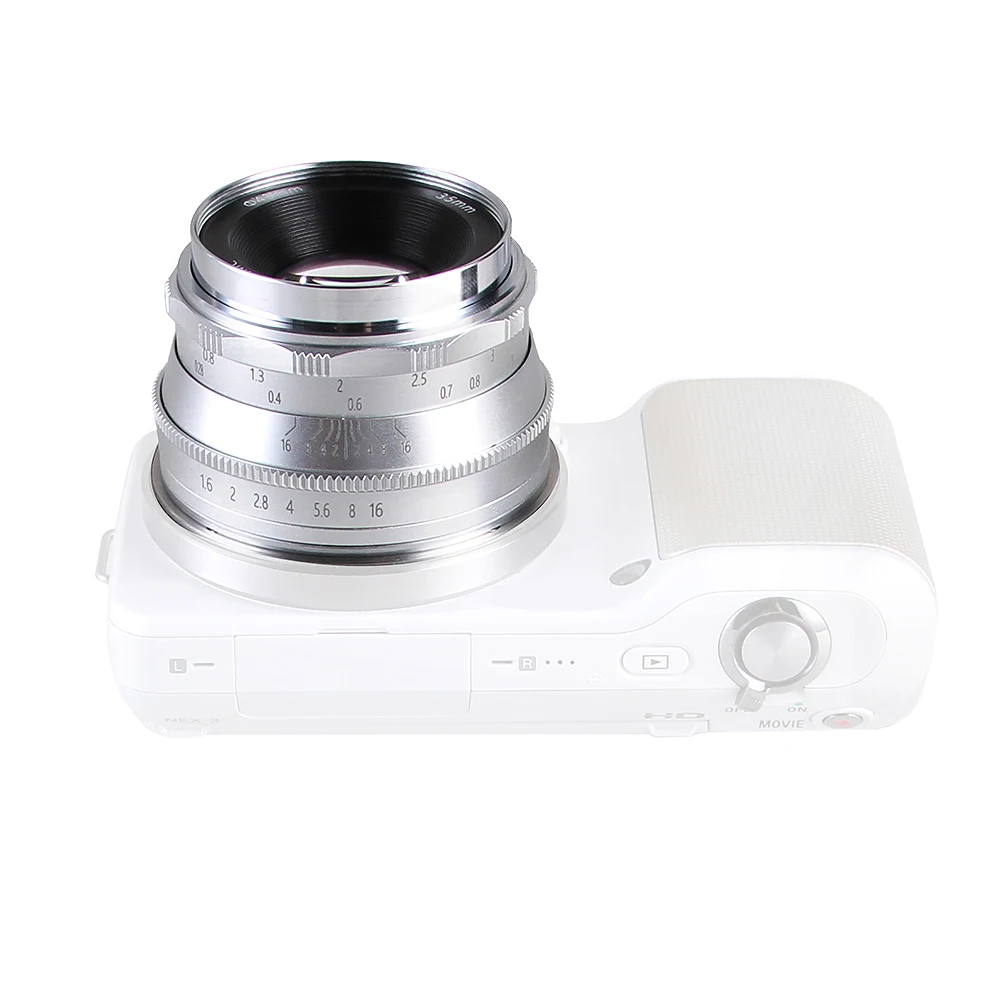 

35mm F/1.6 Manual Focus MF Prime Lens for Fujifilm Fuji X-mount XH1 XA5 XA10 XA20 XE3 XE2S XT10 XT20 XT2 XPRO2 Mirrorless Camera