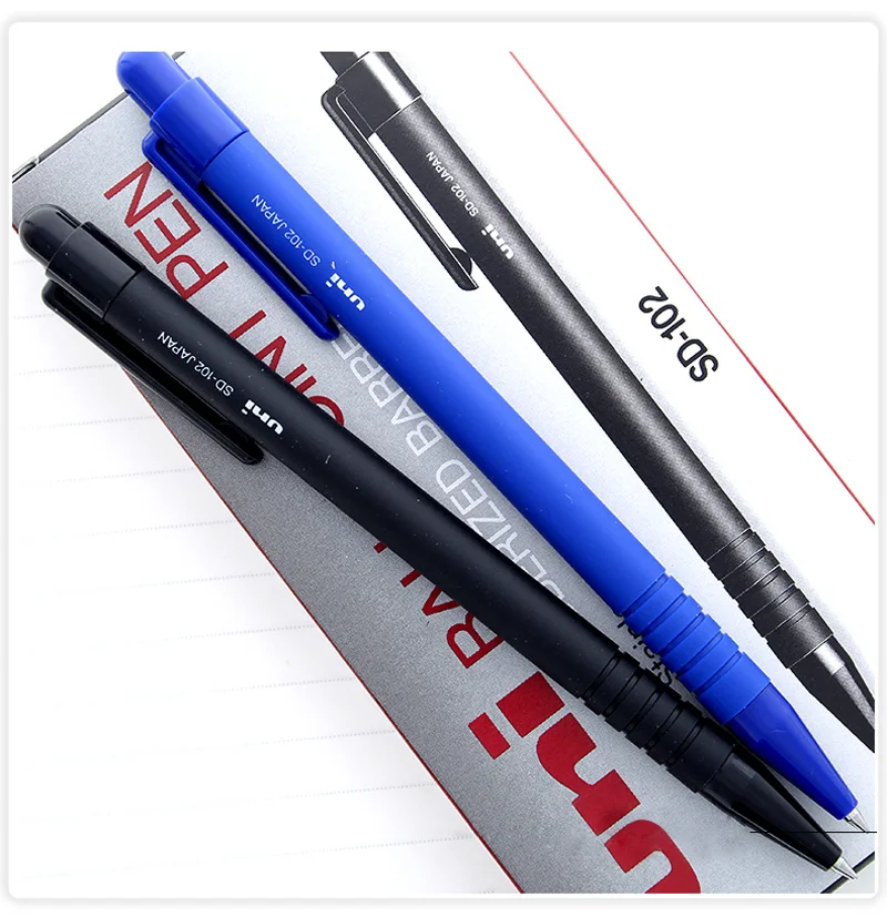 Шариковая ручка Mitsubishi Uni 4 шт./лот с черными и синими чернилами 0 7 мм|writing supplies|ballpoint