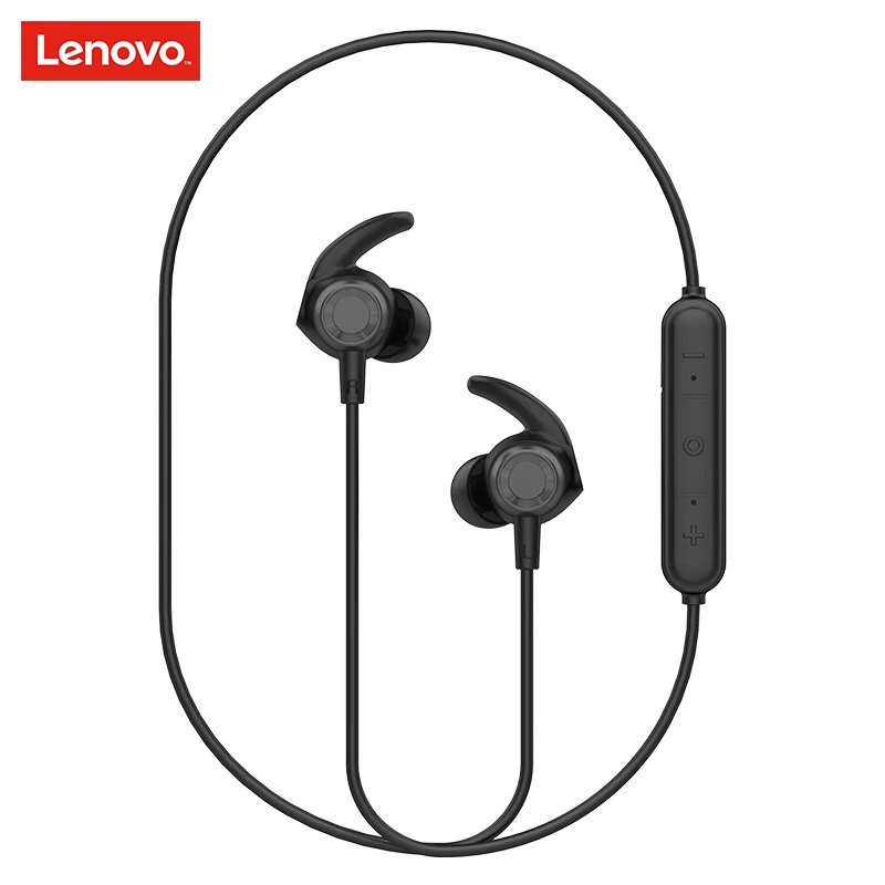 Lenovo HE16 Беспроводные спортивные стереонаушники Bluetooth 5,0 с защитой от пота, наушники с глубоким басом и микрофоном, наушники для тренировок и бега