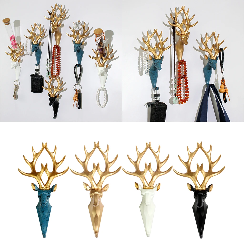 

Крючки для шляпы пальто Винтажный стиль Олень настенная одежда
