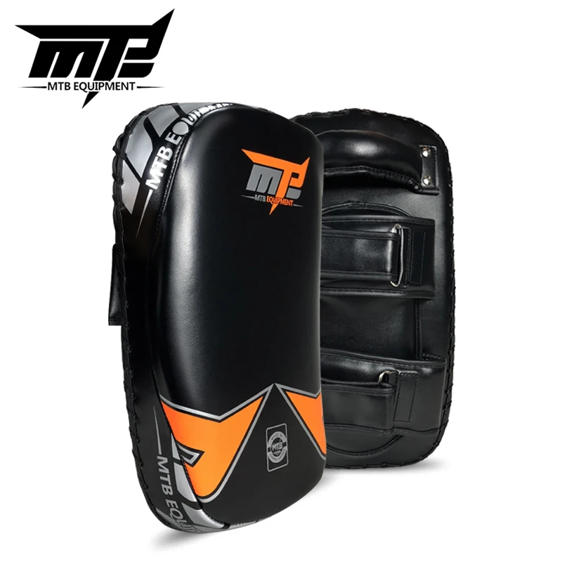 

1pcs Thick Boxing Foot Target PU Leather Punching Pads Hand Target For MMA Sparring Muay Thai Karate Kick Strength Training Gear