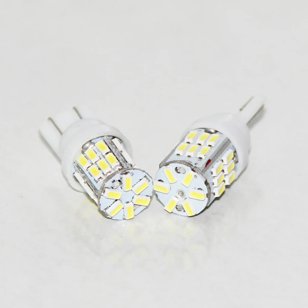 100 шт./лот W5W T10 194 168 клиновидный 3014 30smd белый светодиодный светильник для Чтения