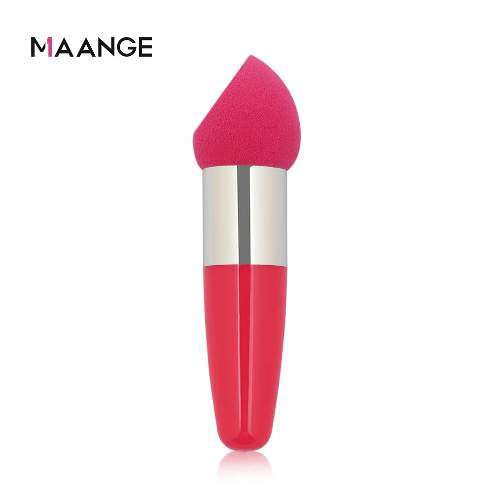 Спонж MAANGE Профессиональный со скошенной ручкой 1 шт. косметическое спонж для