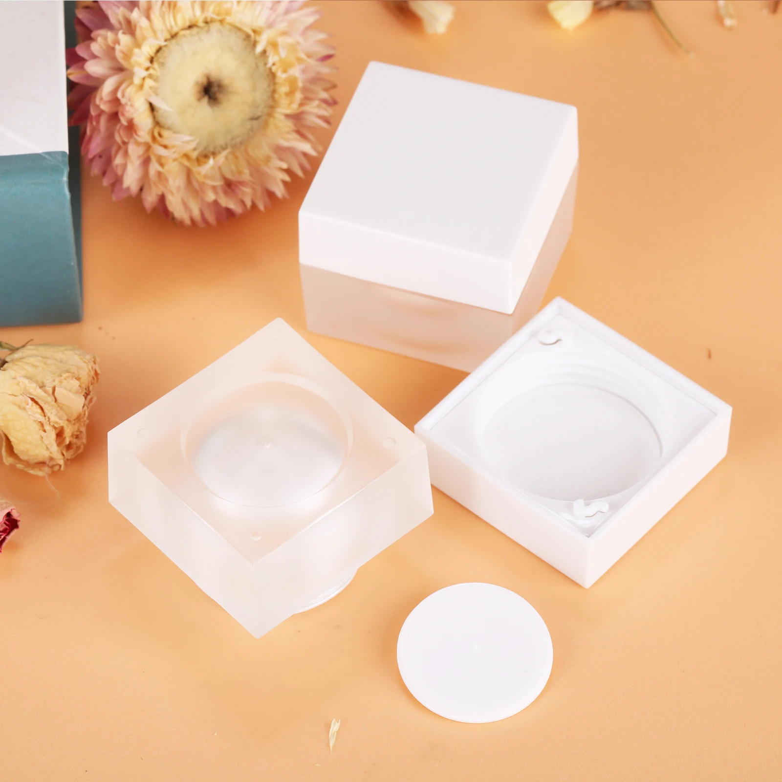 2 шт./компл. 5g коробка для хранения косметики контейнер квадратные банки в