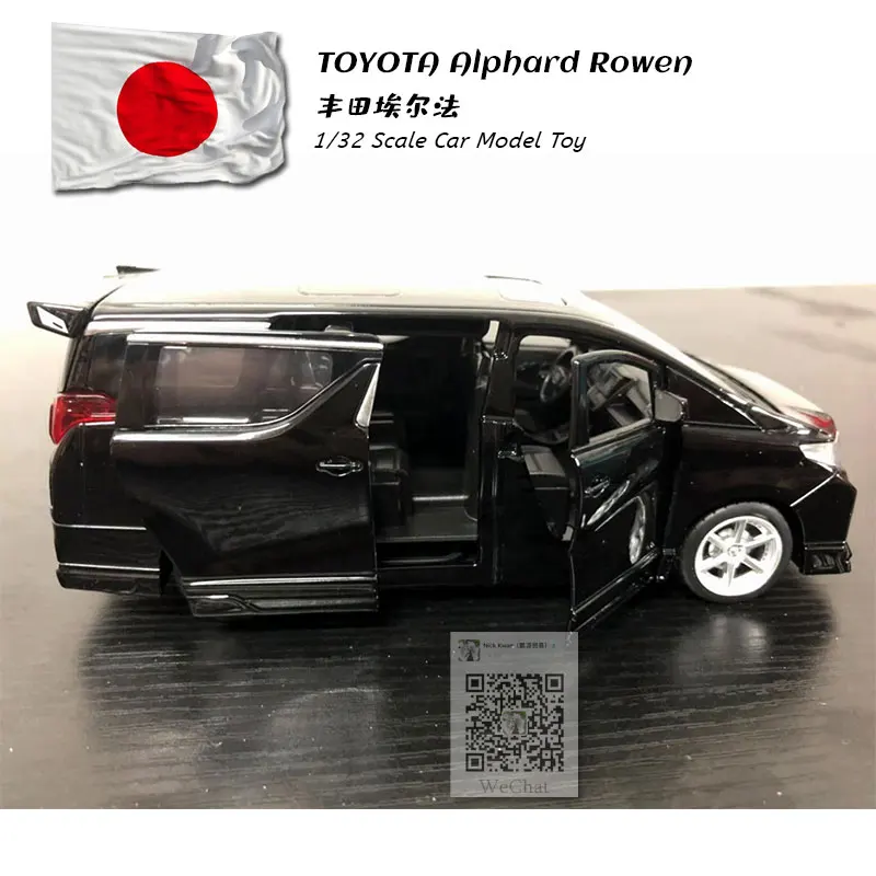 JK 1/32 масштабная модель автомобиля игрушки TOYOTA Alphard Rowen MPV Субару Outback Звук &