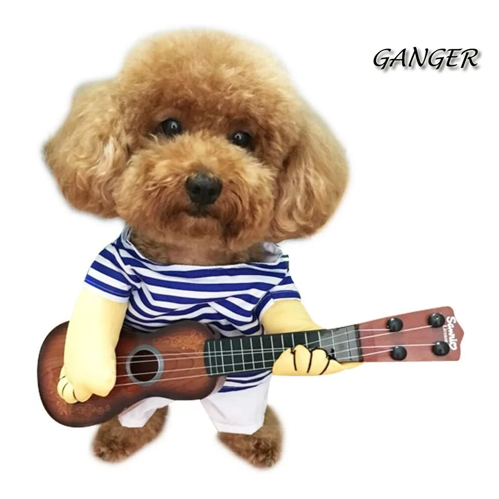 GANGER ПЭТ гитарный костюм костюмы для собак ist плеер на Хэллоуин Рождество вечерние