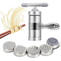 manual stainless steel noodle maker press pasta machine crank cutter fruits juicer cookware making spaghetti kitchen tools