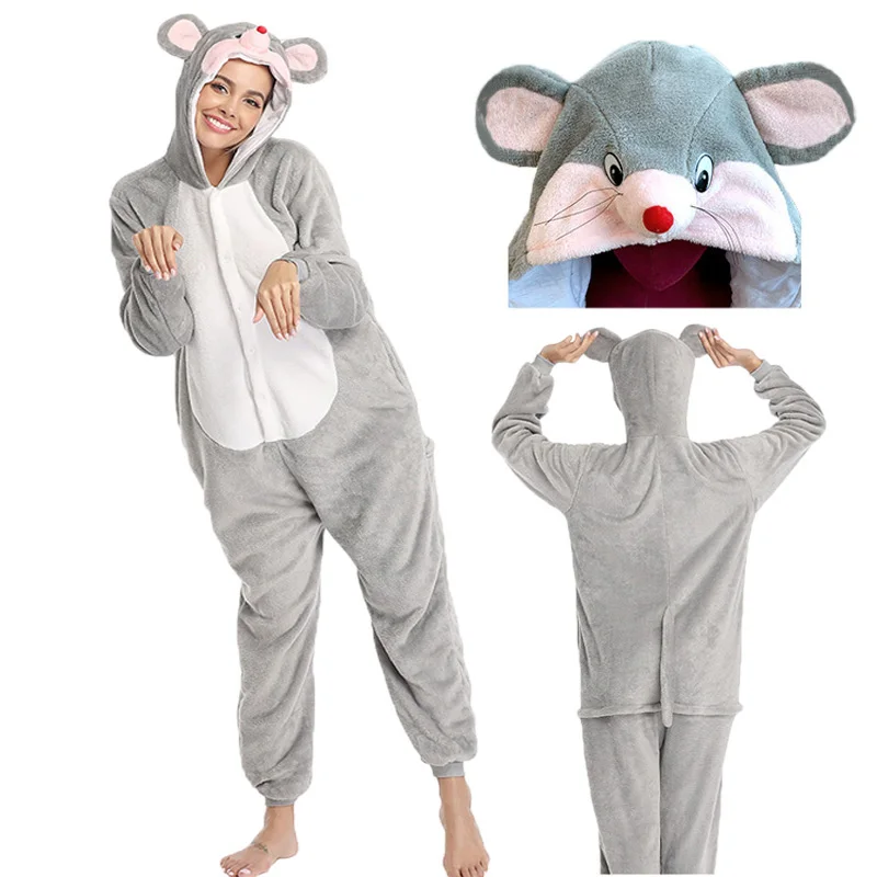 2020 Мышь пижама комбинезон Детские Kigurumi пижамы для мальчиков и девочек Животные