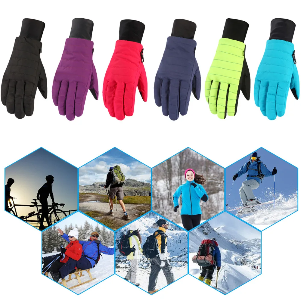 

Womens Ladies Waterproof Warm Ski Snow Skiing Snowboard Gloves Winter Thermal