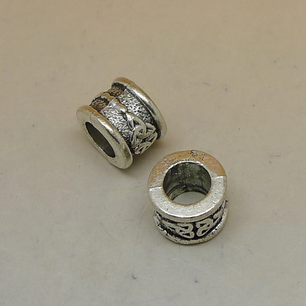 

Jewelry Findings Components Cylindrical Large Hole Beads 11x9mm 5pcs