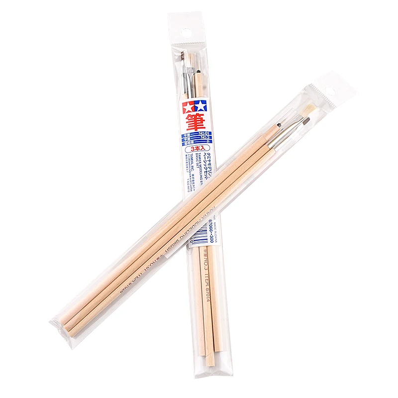Tamiya 87066 Modeling Paint Brush Basic (3pcs) Set Craft Tool | Инструменты