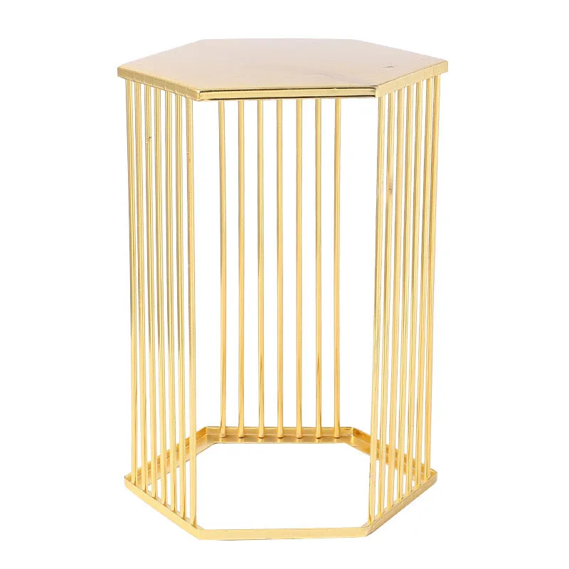 Transhome стенд кекса Золотой шестиугольник Дисплей фруктов Подставка для десерта