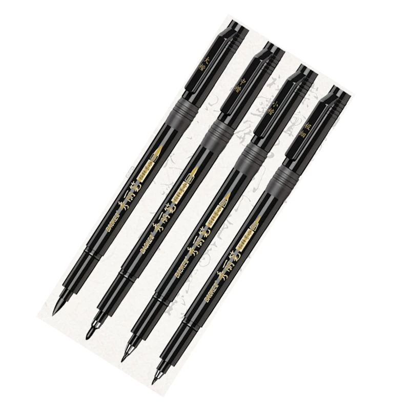 Baoke 4 шт./компл. Китайская японская ручка кисть для каллиграфии маркеры набросков