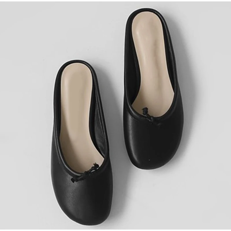 

Women Slippers Flats Loafers Slip On Round Toe Casual Shoes Summer Ladies Autumn Flock Shoe Female 2020 New Woman Fashion