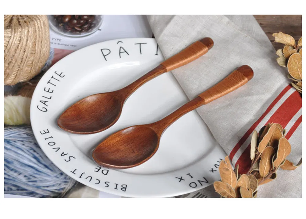 Деревянная ложка домашняя посуда миска для каши китайская столовая японская