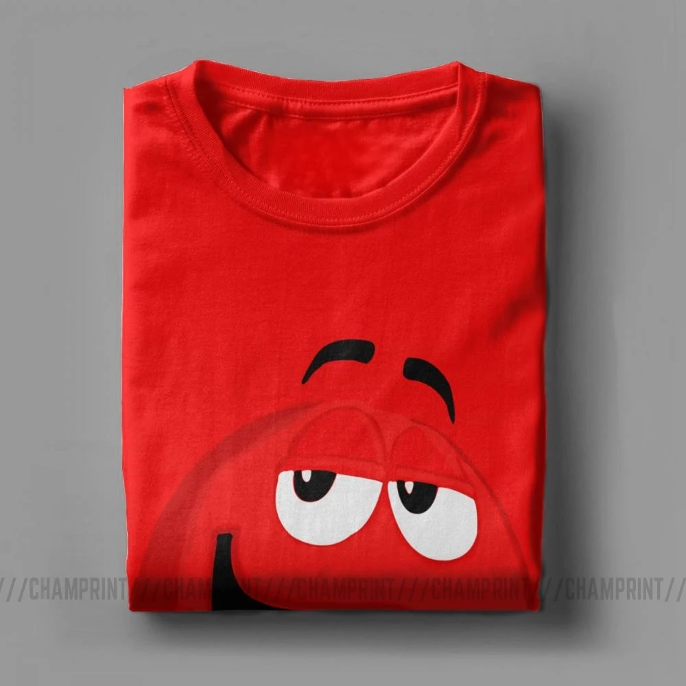 M &amp M's Chocolate Candy Face Tees короткая Новая модная мужская футболка из чистого хлопка