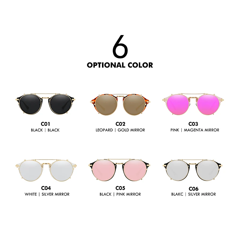 Солнцезащитные очки XIU с клипсой для мужчин и женщин Модные Винтажные солнечные в